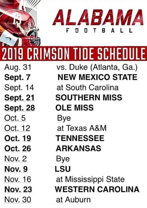 2024 Alabama football schedule: Dates, times, TV channels, scores.